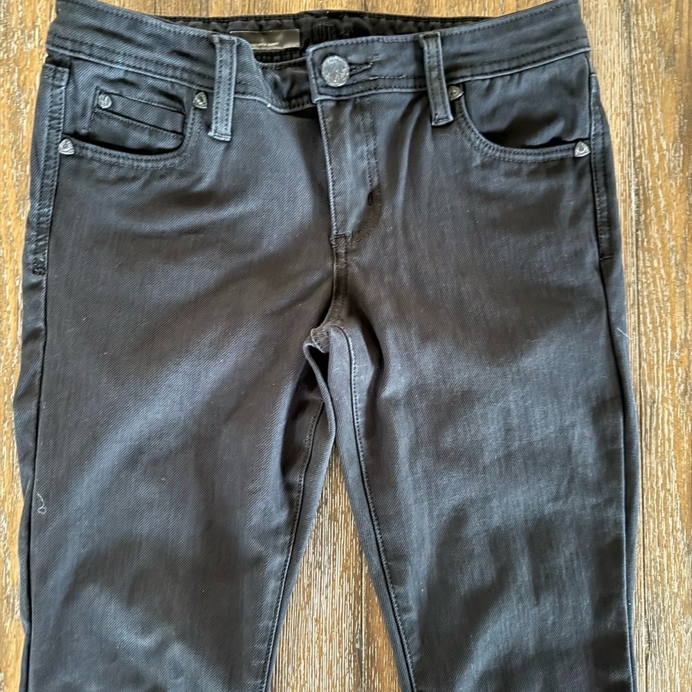 Kut from the Kloth Women’s Mia Toothpick Skinny Black Denim Jeans Size 4 - Picture 2 of 13